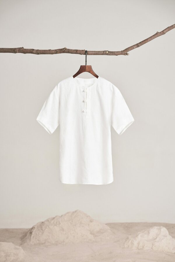 Zen Drift - Minimalist Cotton Shirt – Off-White
